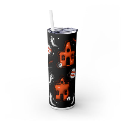 3D Inflated Halloween - SleekSip Skinny 20oz Tumbler with Straw