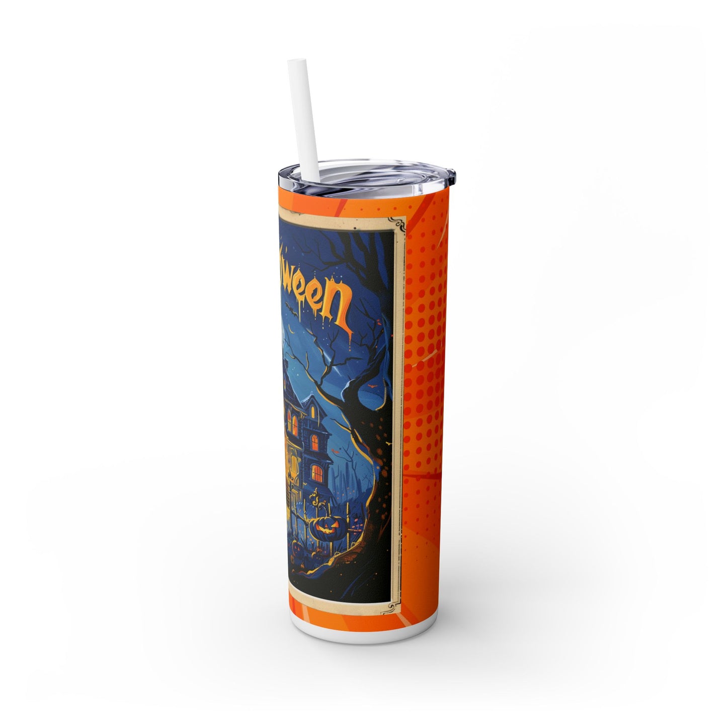 Halloween Card - SleekSip Skinny 20oz Tumbler with Straw