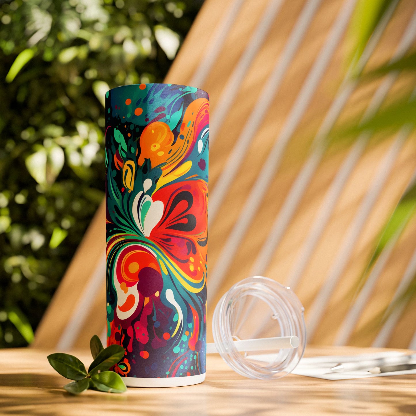 Graffiti - SleekSip Skinny 20oz Tumbler with Straw