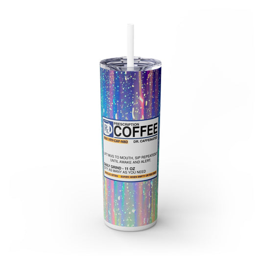 RX Coffee - SleekSip Skinny 20oz Tumbler with Straw