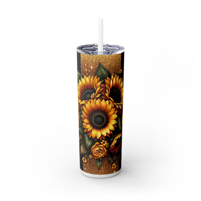 Sunflower Colors - SleekSip Skinny 20oz Tumbler with Straw