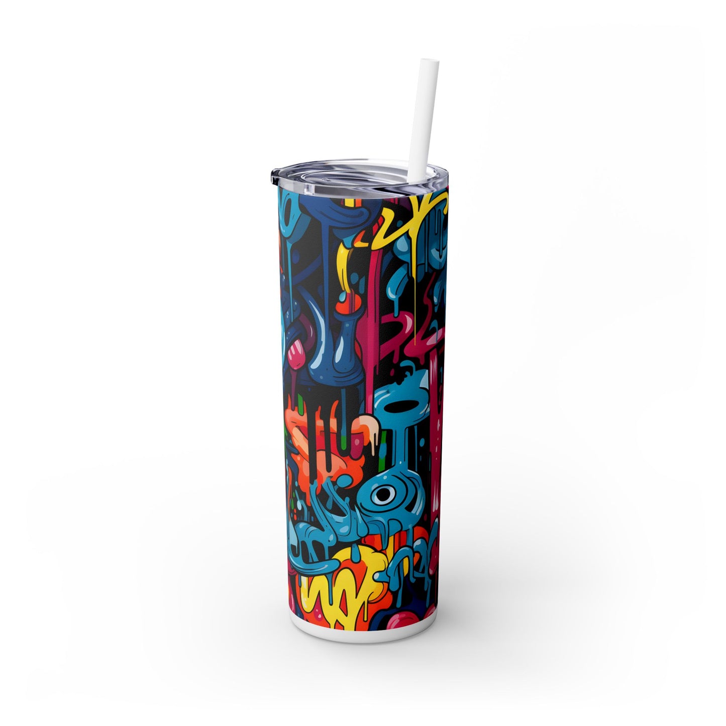 Graffiti - SleekSip Skinny 20oz Tumbler with Straw