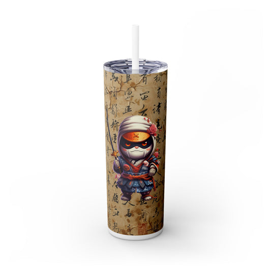 Samurai Kitty - SleekSip Skinny 20oz Tumbler with Straw