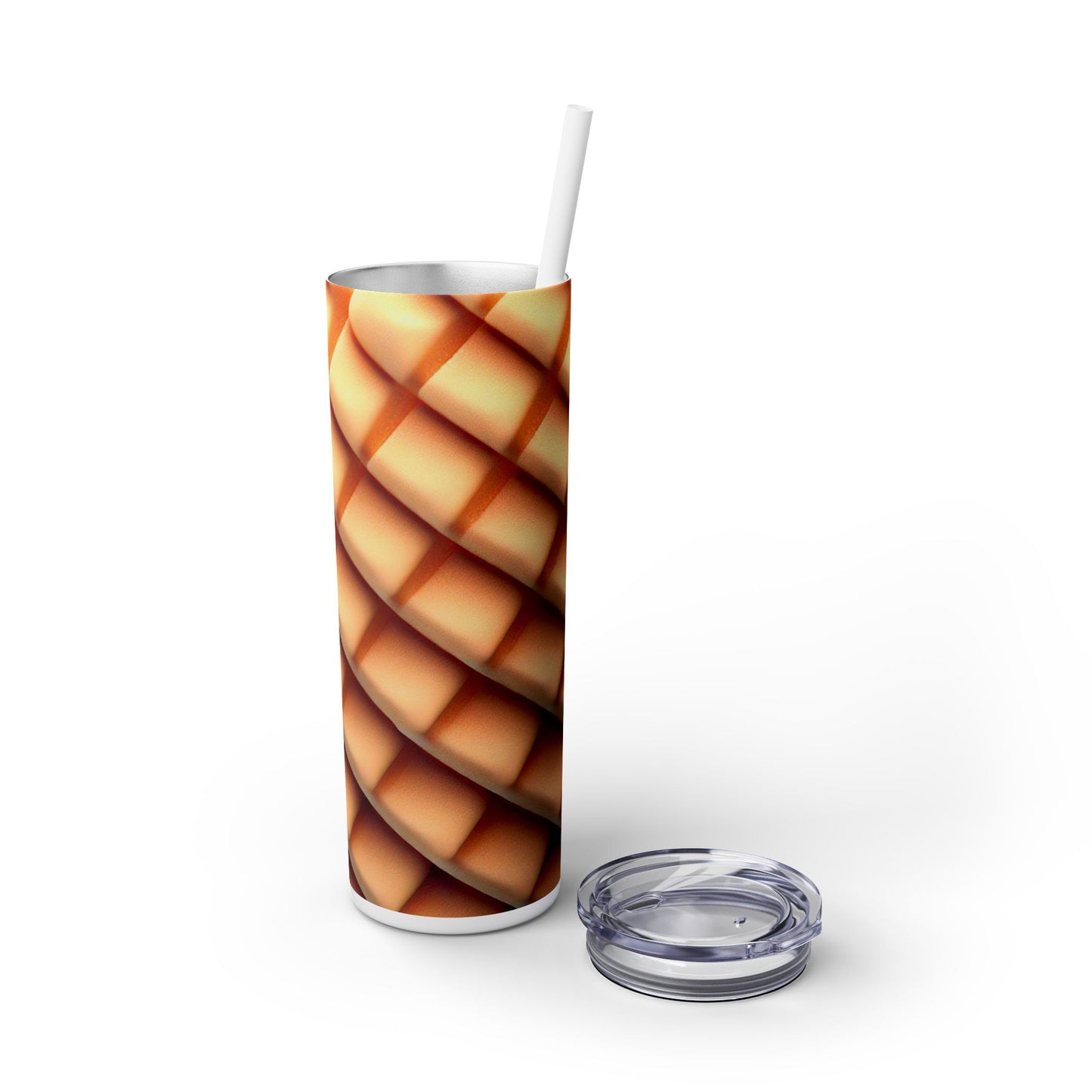 Waffle Cone - SleekSip Skinny 20oz Tumbler with Straw