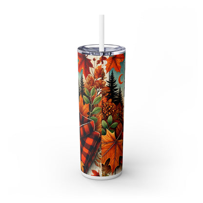 Flannels and Football - SleekSip Skinny 20oz Tumbler with Straw