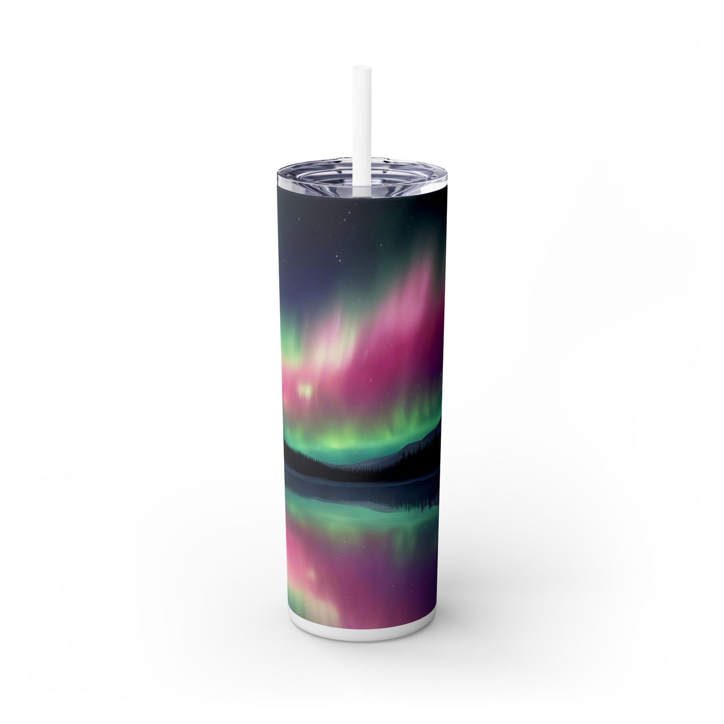 Northern Lights - SleekSip Skinny 20oz Tumbler with Straw