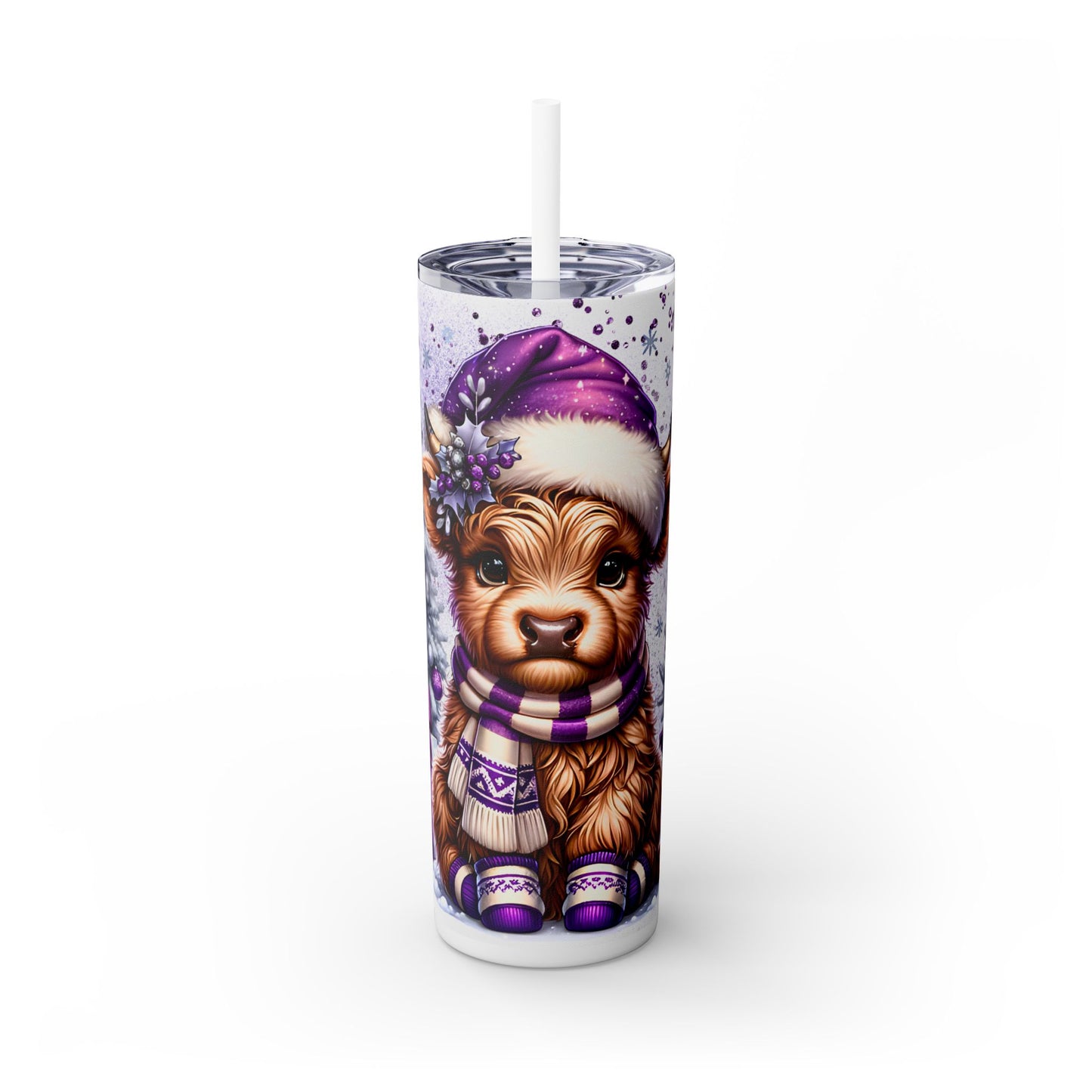 Christmas Time - SleekSip Skinny 20oz Tumbler with Straw