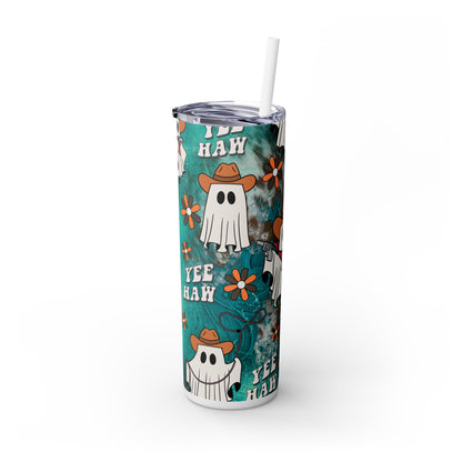 Yee Haw Cute Ghost - SleekSip Skinny 20oz Tumbler with Straw