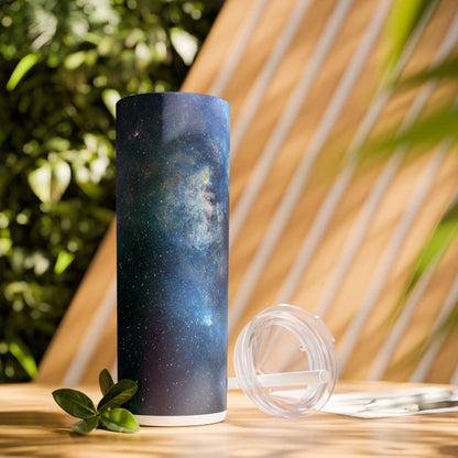 Starry Sky Galaxy - SleekSip Skinny 20oz Tumbler with Straw