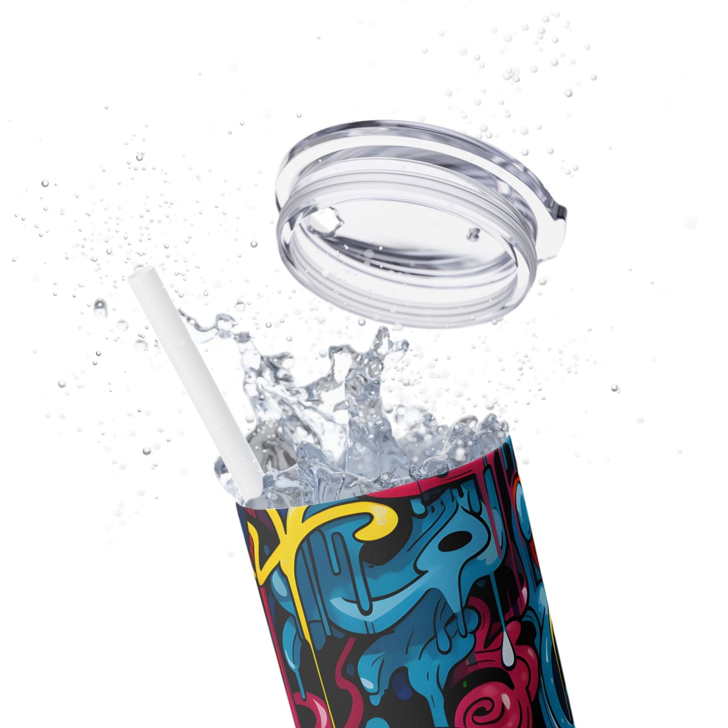 Graffiti - SleekSip Skinny 20oz Tumbler with Straw