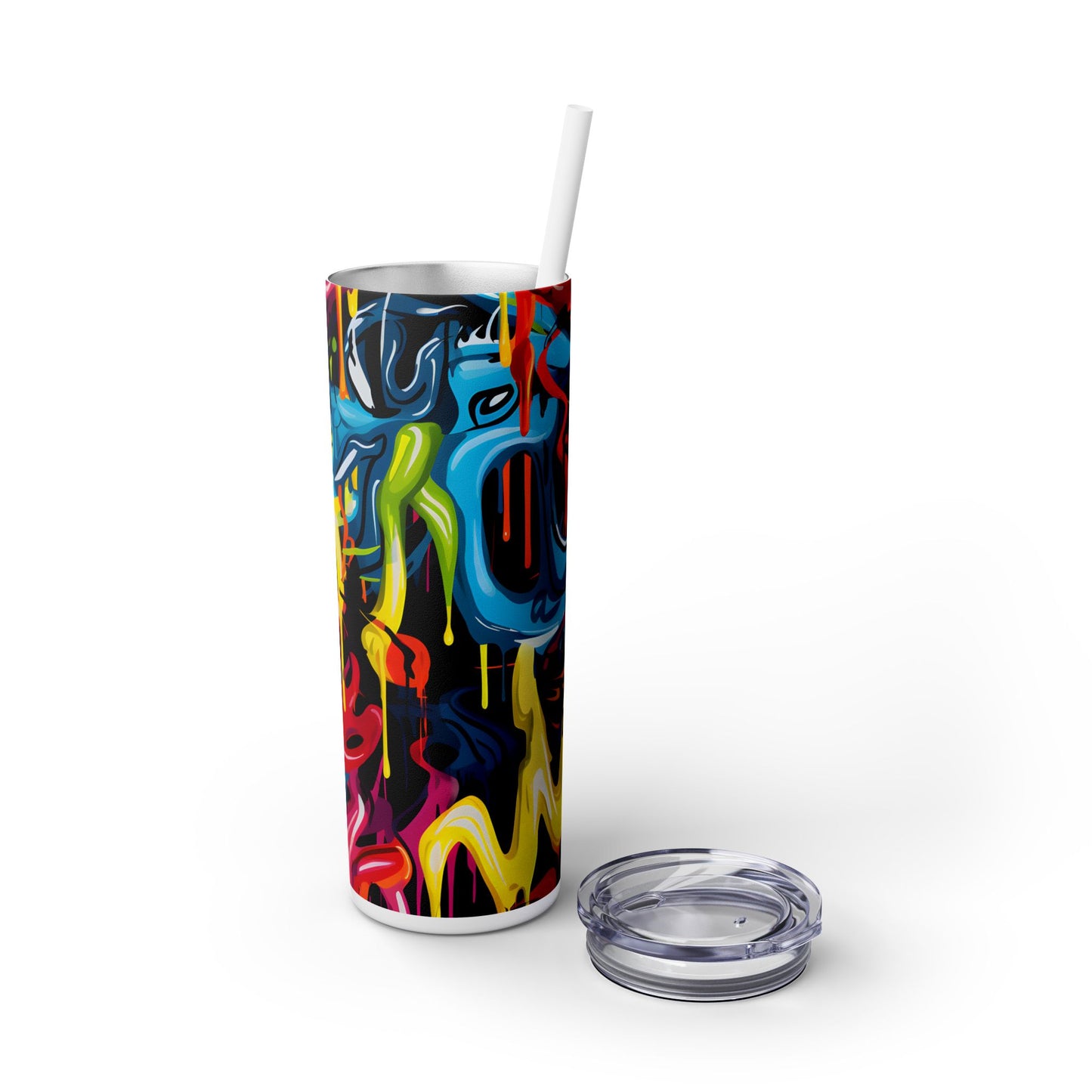 Graffiti - SleekSip Skinny 20oz Tumbler with Straw