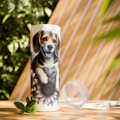 Beagle - SleekSip Skinny 20oz Tumbler with Straw