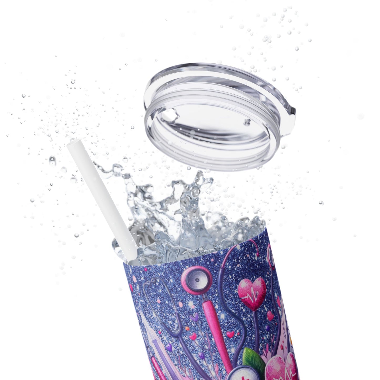 Nurse Life - SleekSip Skinny 20oz Tumbler with Straw